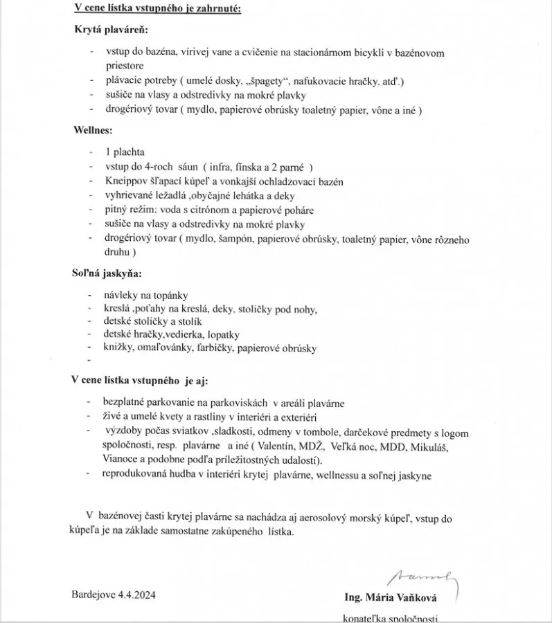 Návštevný poriadok bazéna – strana 3